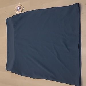 NWT LuLaroe Versitle Cassie Smokey Blue Textured Print Pencil Skirt